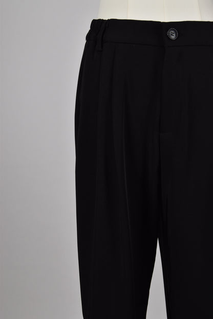 Pantalon tailleur noir